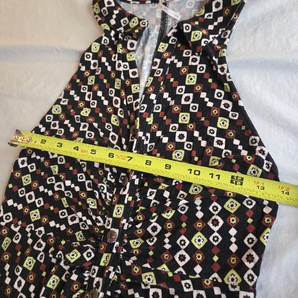 Free People Shayna Halter Wide Leg Black and White Floral Jumpsuit - Picture 9 of 15